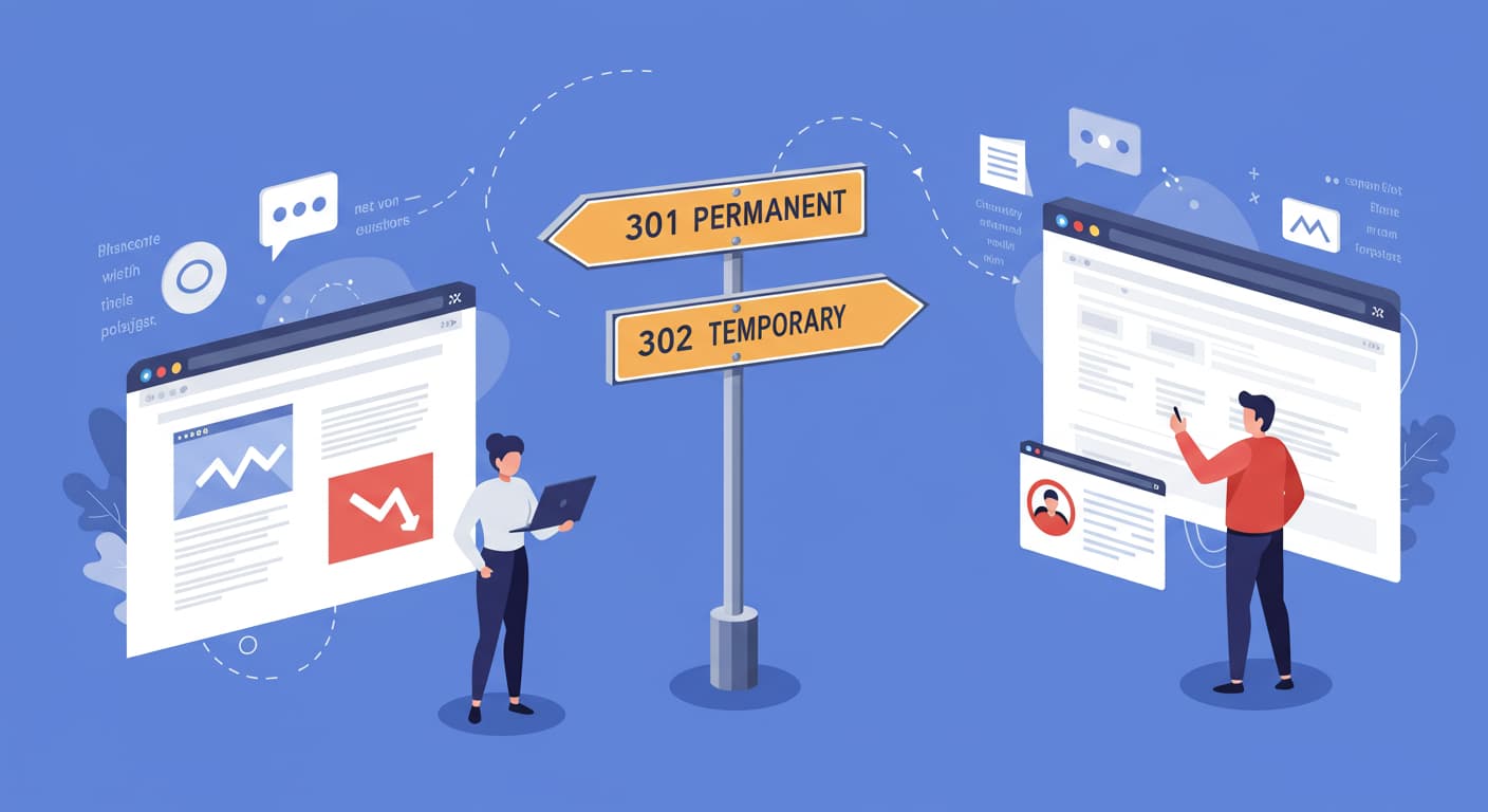 【簡単解説】301リダイレクトと302リダイレクトの違いとSEOへの影響